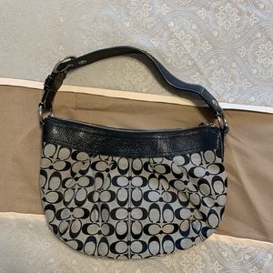 Authentic Black Coach Shoulder Purse
